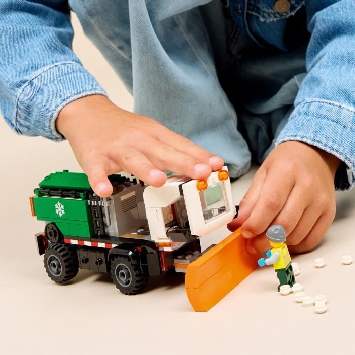 LEGO City 60490 La Déneigeuse - Jouet de Construction 6 ans - Cadeau pour Garçon ou Fille