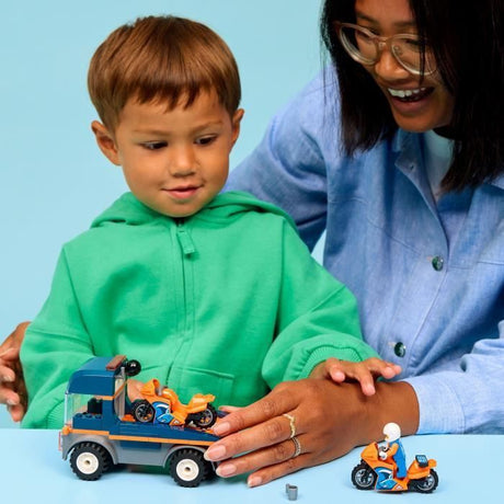 LEGO City 60491 Le Transporteur de Motos - Jouet de Construction dčs 4 ans - Idée Cadeau