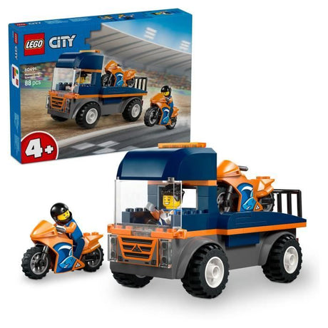 LEGO City 60491 Le Transporteur de Motos - Jouet de Construction dčs 4 ans - Idée Cadeau