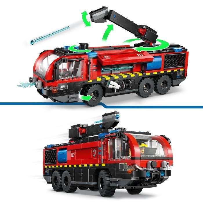 LEGO City 60499 Le Camion de Pompiers de l'Aéroport - Jouet de Construction des 7 ans