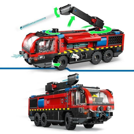 LEGO City 60499 Le Camion de Pompiers de l'Aéroport - Jouet de Construction des 7 ans