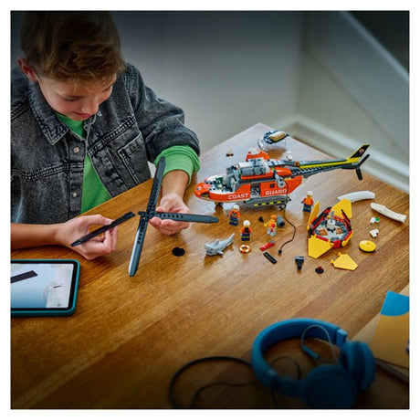 LEGO City 60503 L'Hélicoptere des Garde-Côtes - Jeu de Construction 7 ans - Idée de Cadeau