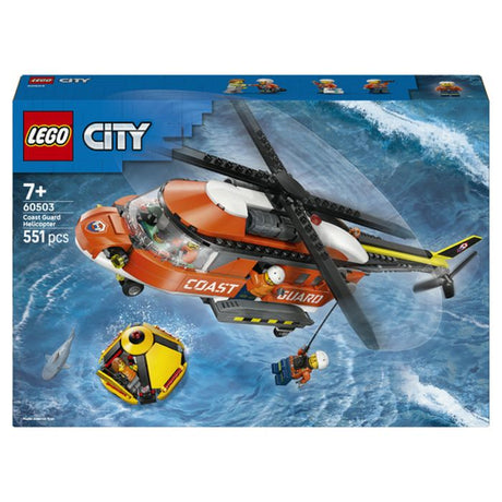 LEGO City 60503 L'Hélicoptere des Garde-Côtes - Jeu de Construction 7 ans - Idée de Cadeau