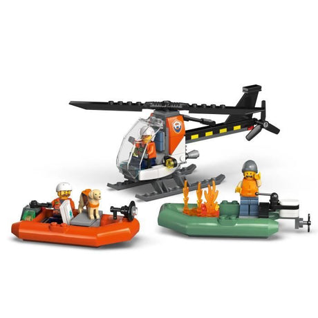 LEGO City 60504 Le Bateau de Sauvetage et l'Hélicoptere des Garde-Côtes - Jouet des 7 ans