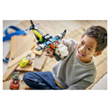 LEGO City 3-en-1 60505 Avion, Camion d'Assistance et Aéroglisseur Modulable - Jouet 7 ans