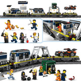 LEGO City  60508 Le Braquage du Train de Police - Jouet de Construction des 7 ans - Cadeau