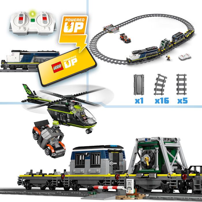 LEGO City  60508 Le Braquage du Train de Police - Jouet de Construction des 7 ans - Cadeau