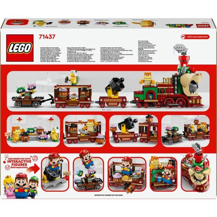 LEGO Super Mario 71437 Train Bowser Express - Jouet avec des Personnages Nintendo