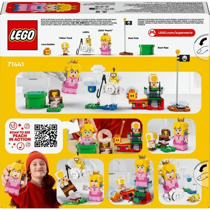 LEGO Super Mario 71441 Les Aventures de LEGO Peach interactive - Jouet de princesse