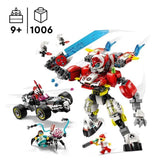 LEGO DREAMZzz 71497 Robot-tigre de Cooper et bolide de Zero - Jouet de construction 3-en-1