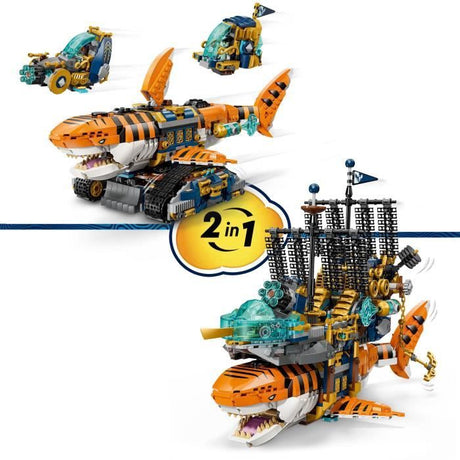 LEGO DREAMZzz 71515 Le Char Requin-Tigre - Jouet 2-en-1 pour Garçon ou Fille des 9 ans