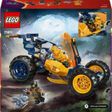 LEGO NINJAGO 71811 Le Buggy Tout-Terrain Ninja d'Arin, Set avec Dragon et 4 Minifigurines