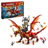 LEGO NINJAGO 71822 Le dragon source du mouvement - Jouet de ninja avec 6 minifigurines