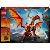 LEGO NINJAGO 71822 Le dragon source du mouvement - Jouet de ninja avec 6 minifigurines