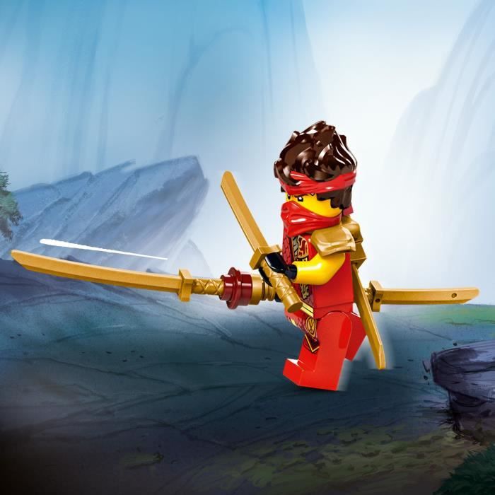 LEGO NINJAGO 71822 Le dragon source du mouvement - Jouet de ninja avec 6 minifigurines