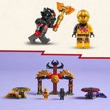 LEGO NINJAGO 71826 Pack de combat Spinjitzu du dragon - Jeu de construction des 6 ans