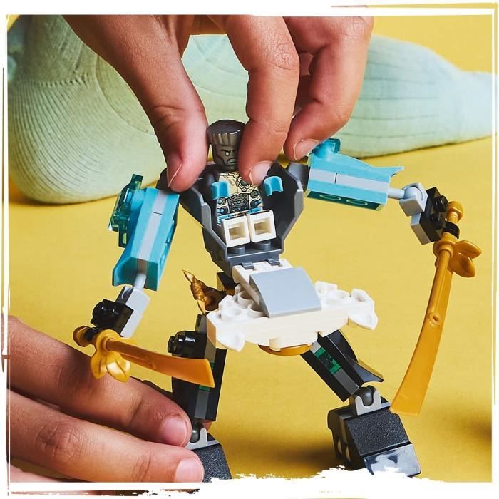 LEGO NINJAGO 71827 La super armure robot de Zane - Jeu de rôle Ninja pour garçon des 6 ans