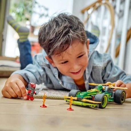 LEGO NINJAGO 71828 La voiture de course a rétrofriction de Lloyd - Jouet de construction