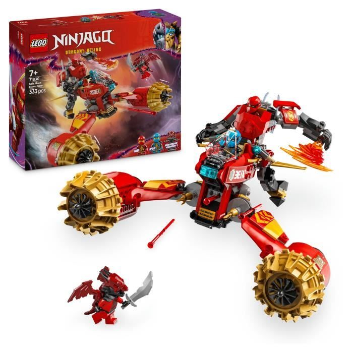 LEGO NINJAGO 71830 La moto tempete du robot de Kai - Jouet de construction pour garçon