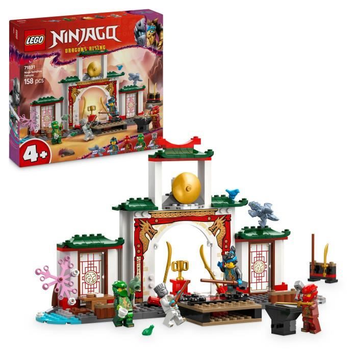 LEGO NINJAGO 71831 Le temple de Spinjitzu des Ninjas - Jouet dragon pour enfants des 4 ans