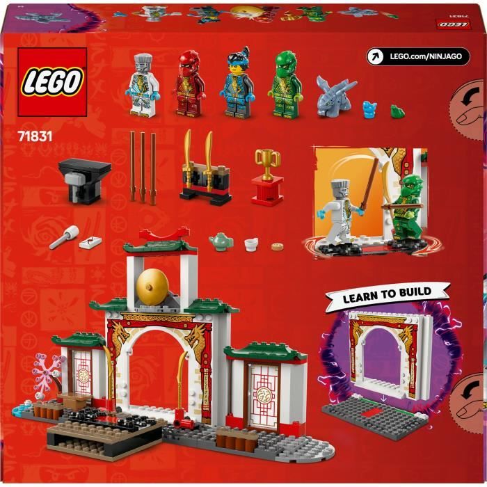 LEGO NINJAGO 71831 Le temple de Spinjitzu des Ninjas - Jouet dragon pour enfants des 4 ans