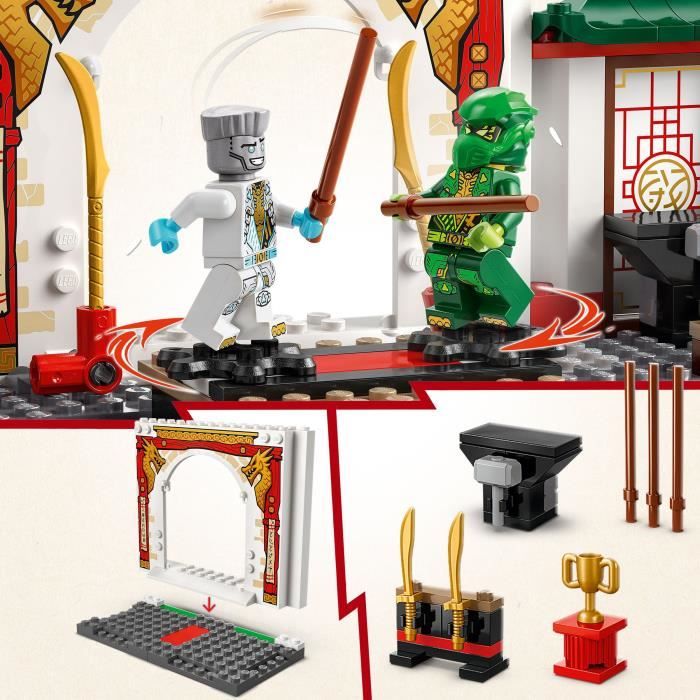 LEGO NINJAGO 71831 Le temple de Spinjitzu des Ninjas - Jouet dragon pour enfants des 4 ans