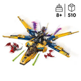 LEGO NINJAGO 71833 Le super avion tempete de Ras et Arin - Jeu de construction des 8 ans