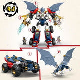 LEGO NINJAGO 71834 Le robot ultra combo de Zane - Jeu de construction 4-en-1 des 9 ans