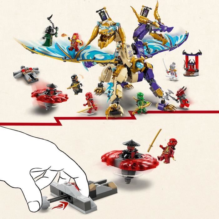 LEGO NINJAGO 71836 Arc : le dragon de la concentration, Jeu pour garçon ou fille des 9 ans
