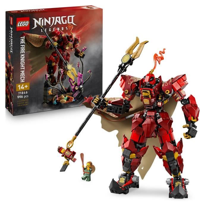 LEGO NINJAGO 71846 Le Robot du Chevalier de Feu - Jeu de Construction Garçon 14 Ans - Kai