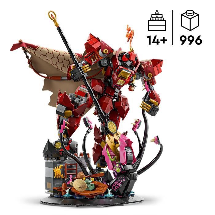 LEGO NINJAGO 71846 Le Robot du Chevalier de Feu - Jeu de Construction Garçon 14 Ans - Kai