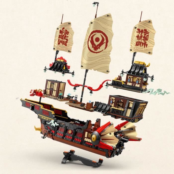 LEGO NINJAGO 71848 Le Temple Bounty - Jeu de construction pour garçon des 14 ans - Bateau