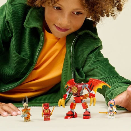 LEGO NINJAGO 71851 Pack de Combat : le Robot Dragon de Kai - Jouet de Construction 6 ans