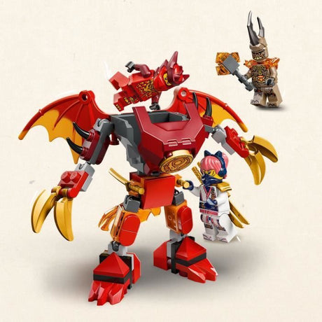LEGO NINJAGO 71851 Pack de Combat : le Robot Dragon de Kai - Jouet de Construction 6 ans