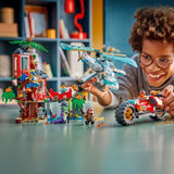 LEGO NINJAGO 71857 La Cabane et les Véhicules des Ninjas - Jeu de Construction des 7 ans