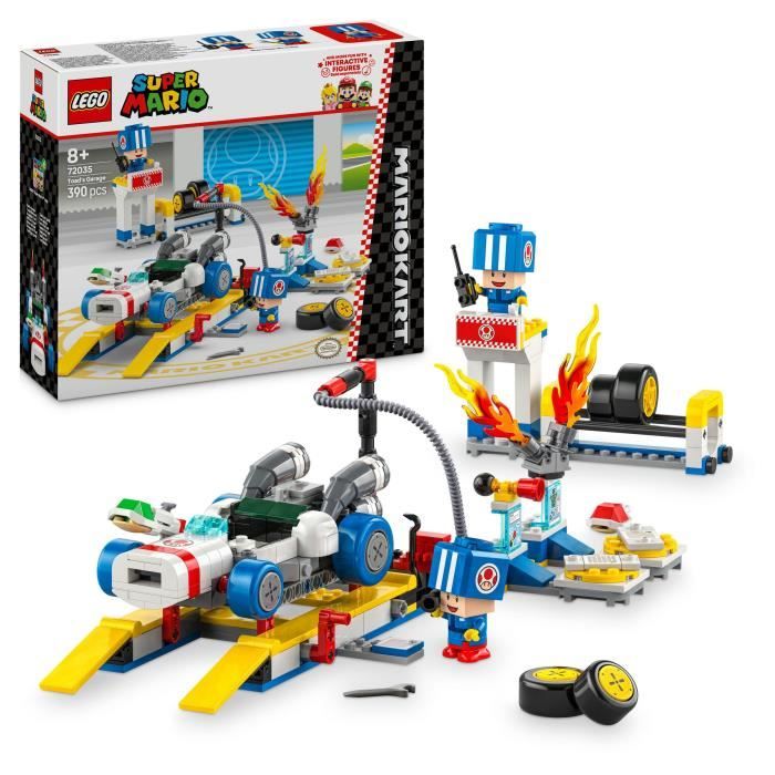 LEGO Super Mario 72035 Mario Kart  Garage de Toad - Jouet Nintendo personnalisable