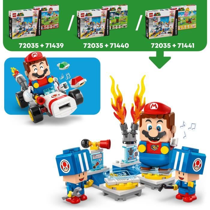 LEGO Super Mario 72035 Mario Kart ñ Garage de Toad - Jouet Nintendo personnalisable