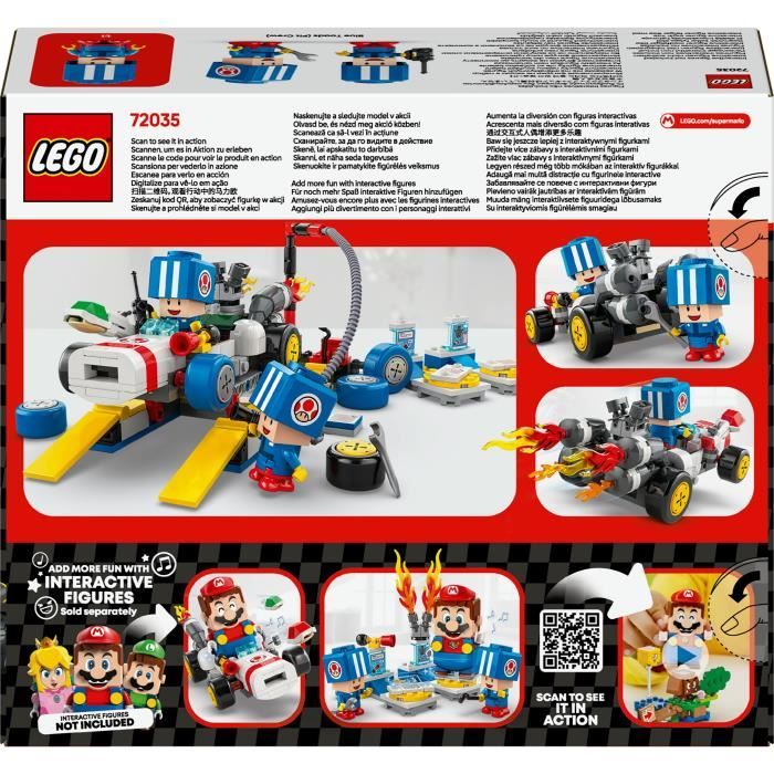 LEGO Super Mario 72035 Mario Kart  Garage de Toad - Jouet Nintendo personnalisable