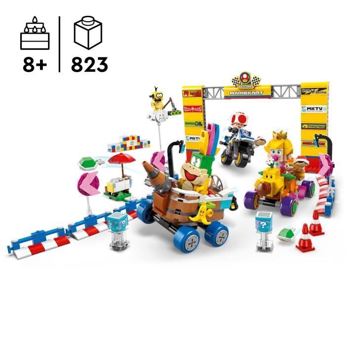 LEGO Super Mario 72036 Mario Kart  Bébé Peach et ensemble de grand prix - Jouet moto