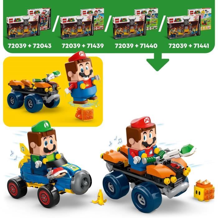 LEGO Super Mario 72039 Mario Kart – Château de Bowser - Jeu de Construction des 9 ans