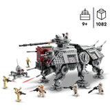 LEGO 75337 Star Wars Le Marcheur AT-TE, Jouet, Figurines Droides de Combat, Clone Trooper, La Revanche des Sith, Enfants Des 9 Ans
