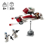 LEGO Star Wars 75378 The Mandalorian L'évasion en Speeder BARC, Set de Construction