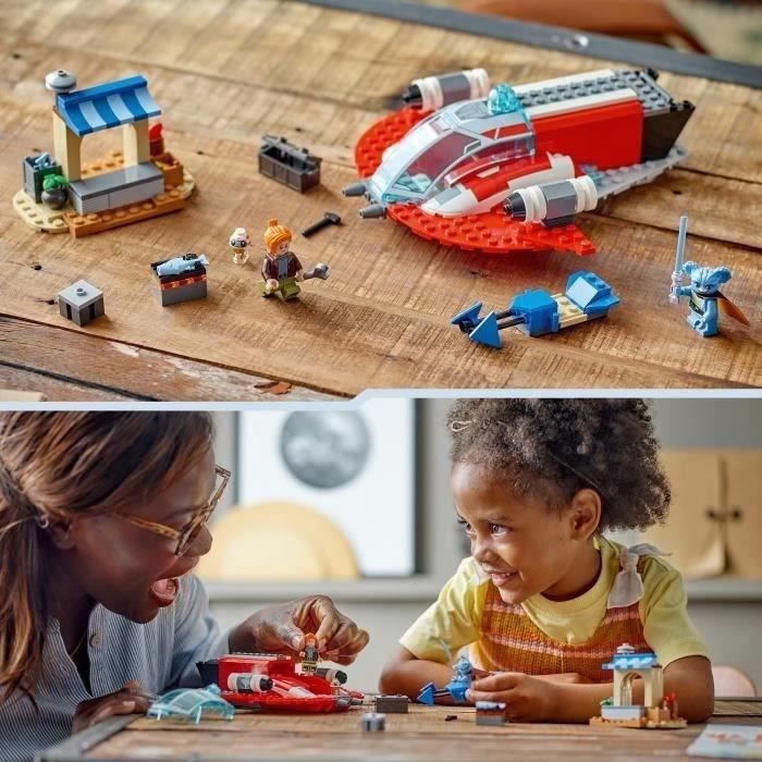 LEGO 75384 Star Wars Le Crimson Firehawk, Jouet de Construction avec Speeder Bike et Minifigurines