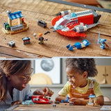 LEGO 75384 Star Wars Le Crimson Firehawk, Jouet de Construction avec Speeder Bike et Minifigurines