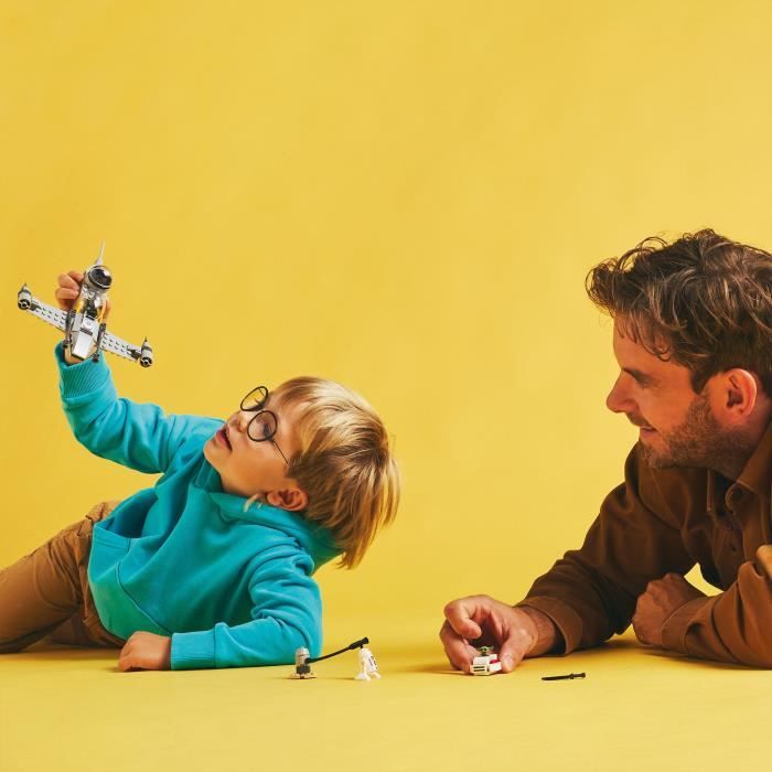 LEGO Star Wars : The Mandalorian 75410 Le chasseur N-1 de Mando et Grogu - Jeu des 4 ans