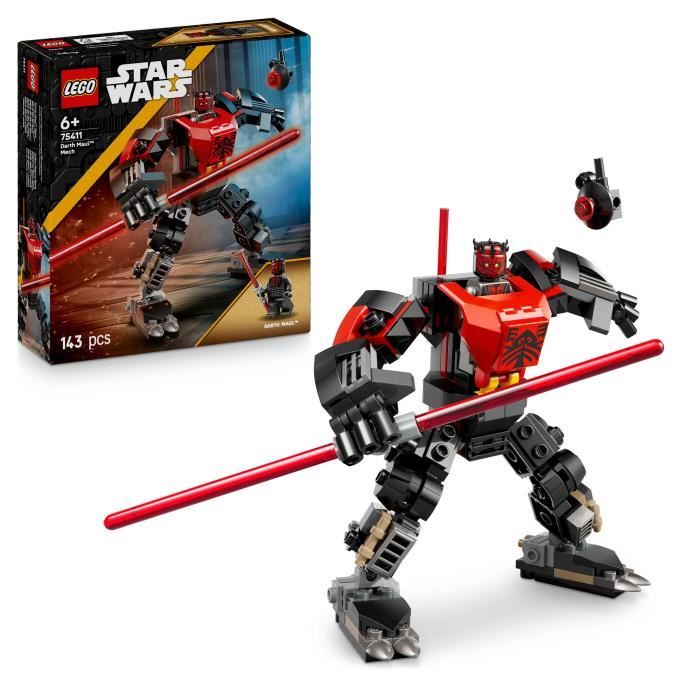 LEGO Star Wars 75411 Le Robot Dark Maul - Jeu de Construction pour Garçon des 6 ans