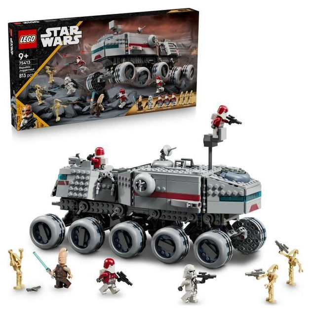 LEGO Star Wars 75413 The Clone Wars Le Juggernaut de la République - Jouet enfant 9 ans