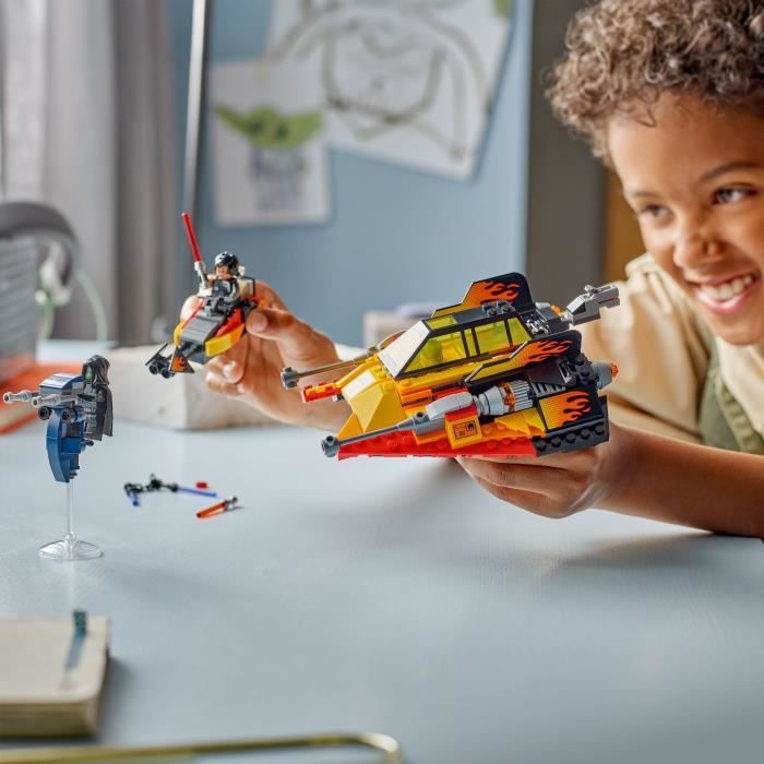 LEGO Star Wars 75414 Le Snowspeeder en Flammes - Jouet de Construction enfant 7 ans