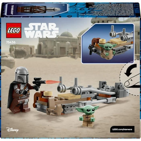 LEGO Star Wars 75436 Le Speeder Bike du Mandalorien et Grogu - Jouet 6 ans - Idée Cadeau