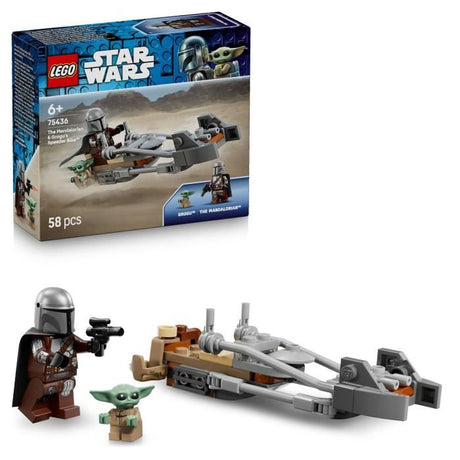LEGO Star Wars 75436 Le Speeder Bike du Mandalorien et Grogu - Jouet 6 ans - Idée Cadeau